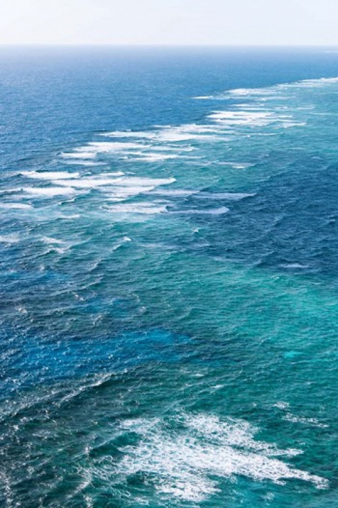 Waves breaking on Great Barrier Reef Queensland Australia Canvas Art - Panoramic Images (24 x 36)