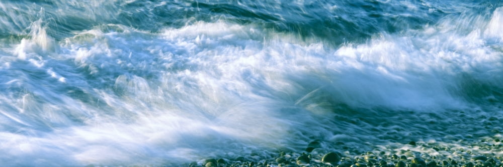 Waves breaking on coast Calumet Beach La Jolla San Diego California USA Canvas Art - Panoramic Images (36 x 12)