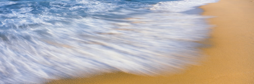 Waves breaking on the beach Playa La Cachora Todos Santos Baja California Sur Mexico Canvas Art - Panoramic Images (6 x 18)
