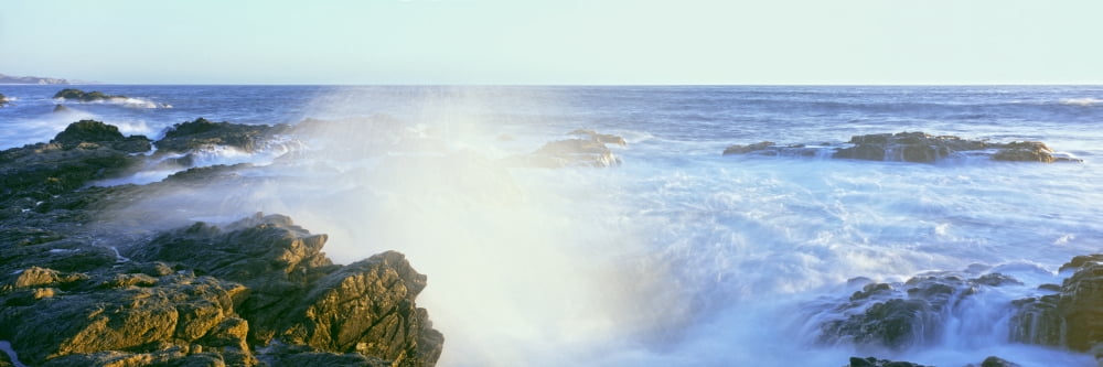 Waves breaking on the coast Cerritos Beach Cabo San Lucas Todos Santos Baja California Mexico Canvas Art - Panoramic Images (27 x 9)