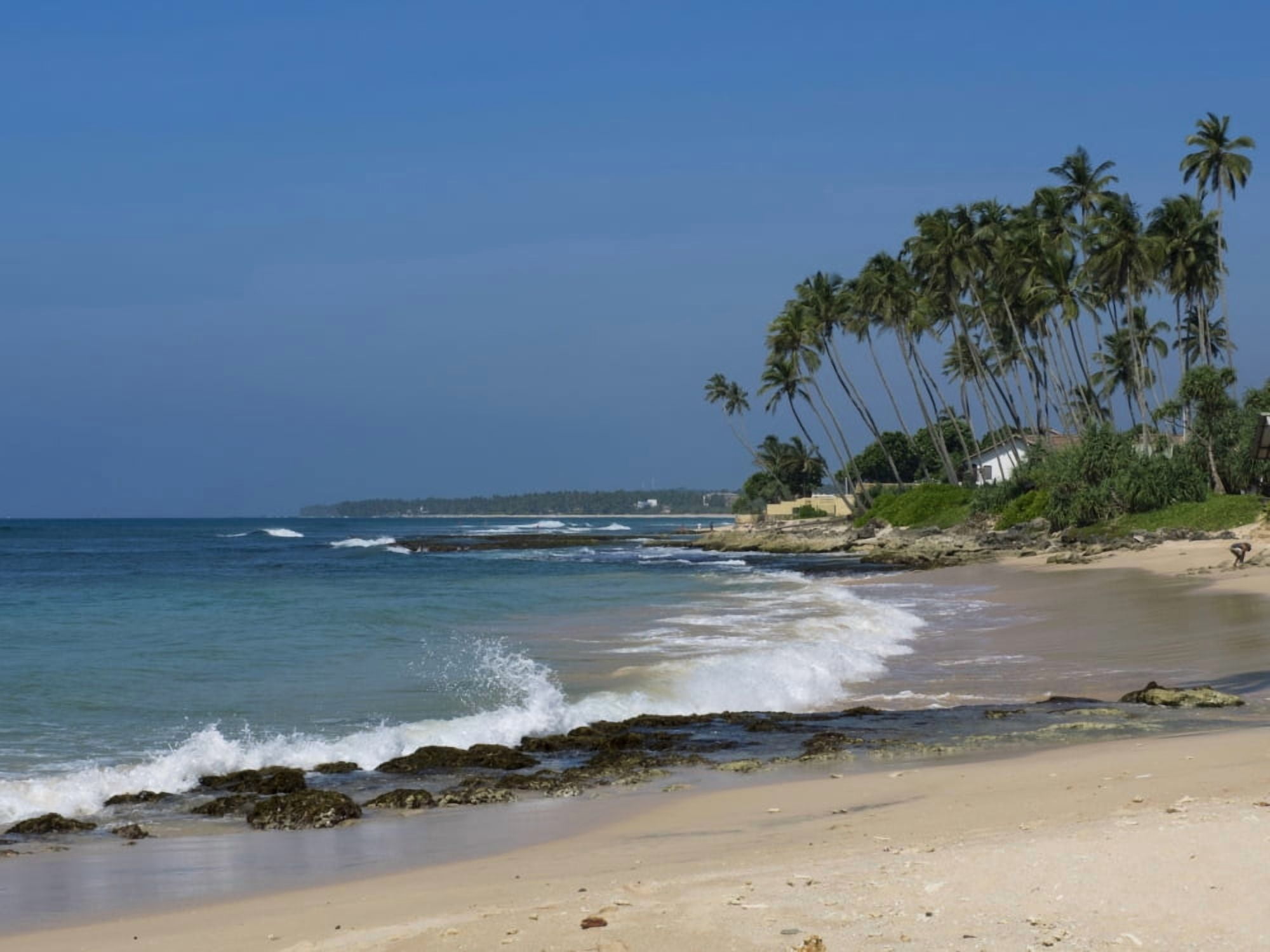 Waves cresting along beach A2 road Southern Province Sri Lanka Canvas Art - Panoramic Images (12 x 16)