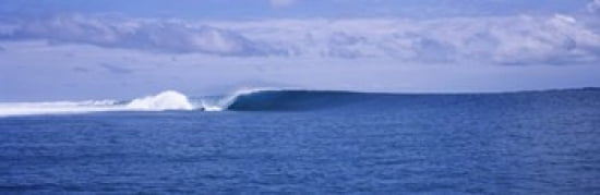 Waves in the sea Indonesia Canvas Art - Panoramic Images (36 x 12)