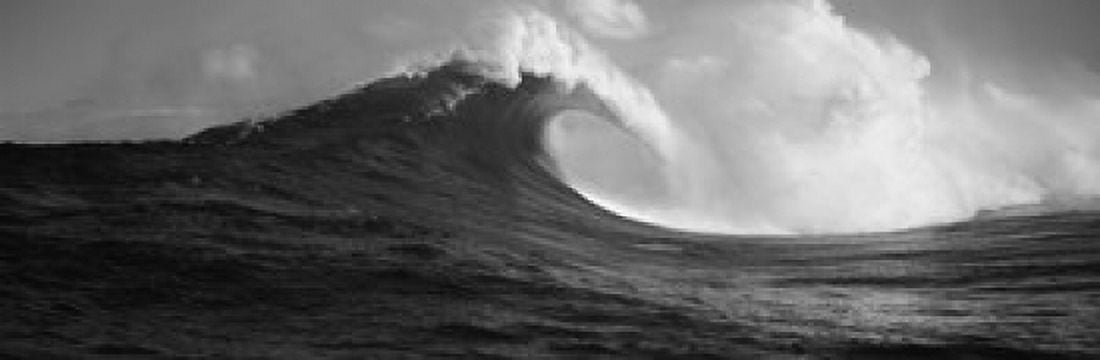 Waves in the sea Maui Hawaii USA Canvas Art - Panoramic Images (36 x 12)