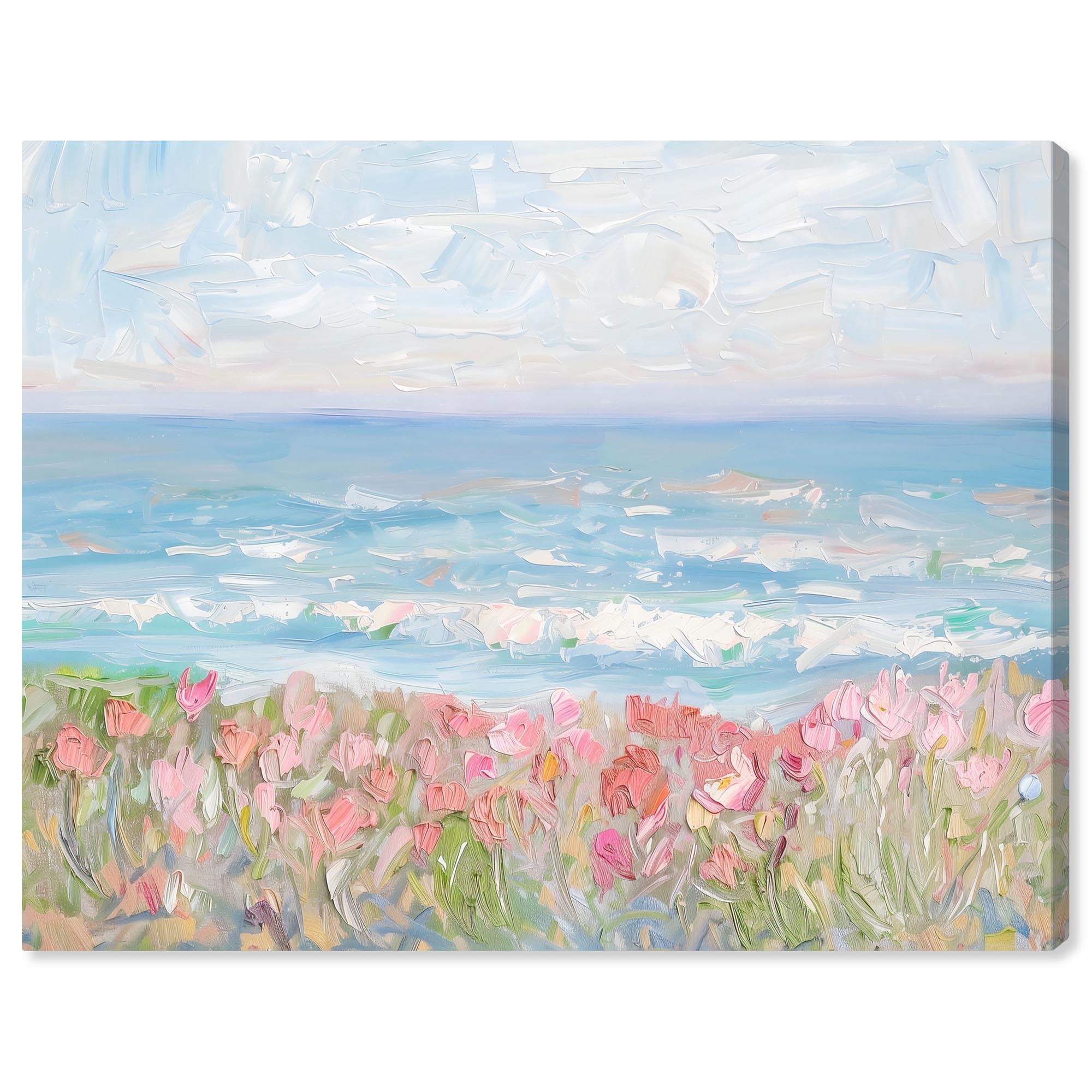 Waves of Peace Canvas Famous Artist Prints by Art Remedy, Gallery Wrapped, 36 x 30