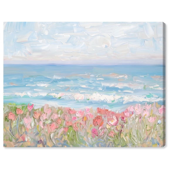 Waves of Peace Canvas Famous Artist Prints by Art Remedy, Gallery Wrapped, 36 x 30