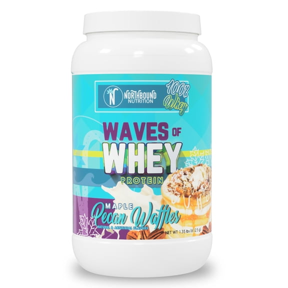 Waves of Whey Protein Isolate, Maple Pecan Waffles, 25 Servings