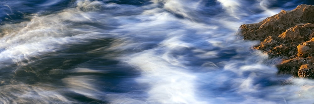 Waves on sandstone rocks Birdrock La Jolla San Diego San Diego County California USA Canvas Art - Panoramic Images (36 x 12)