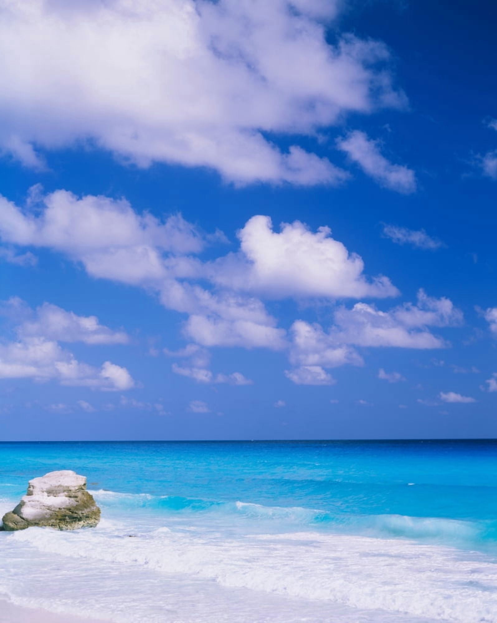 Waves on the beach Cancun Quintana Roo Mexico Canvas Art - Panoramic Images (29 x 36)