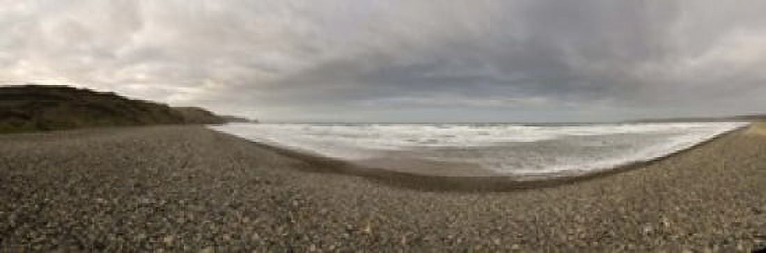 Waves on the beach Newgale Beach St Brides Bay Pembrokeshire Wales Canvas Art - Panoramic Images (18 x 6)