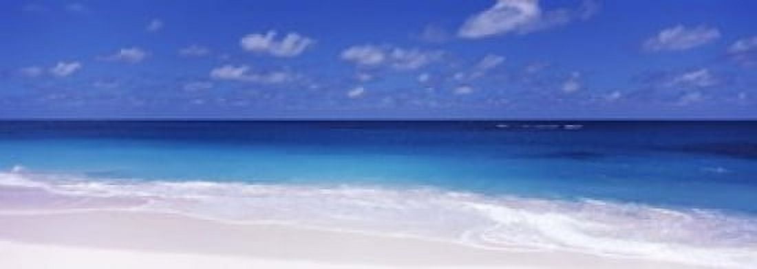Waves on the beach Shoal Bay Beach Anguilla Canvas Art - Panoramic Images (18 x 7)