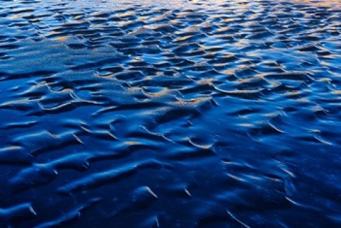 Waves patterns Waterton Lakes National Park Alberta Canvas Art - Chuck Haney DanitaDelimont (36 x 24)