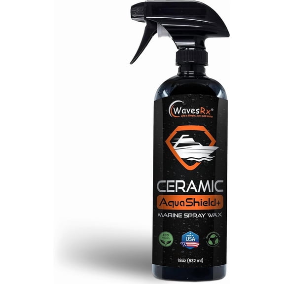 High-Performance Ceramic Spray Coating for Boats & Jet Skis (AquaShield+) | Marine Grade SiO2 Sealant Protects from Salt, Contaminants & UV Damage