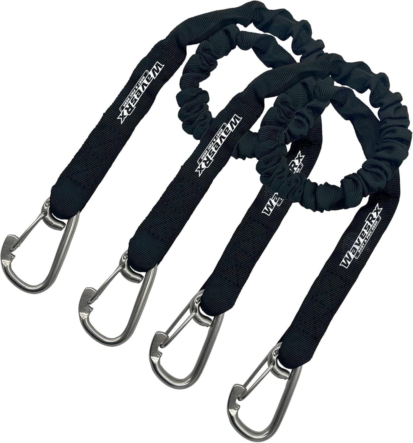 WavesRx DockingPal™ - Premium Bungee Dock Line 3 ft (2PK) | Elastic ...