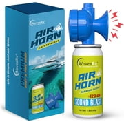 WavesRx Marine Air Horn – Coast Guard Approved Boat Horn for Safety & Fog Alerts | Loud 120 dB Sound Blast Reaches ½ Mile