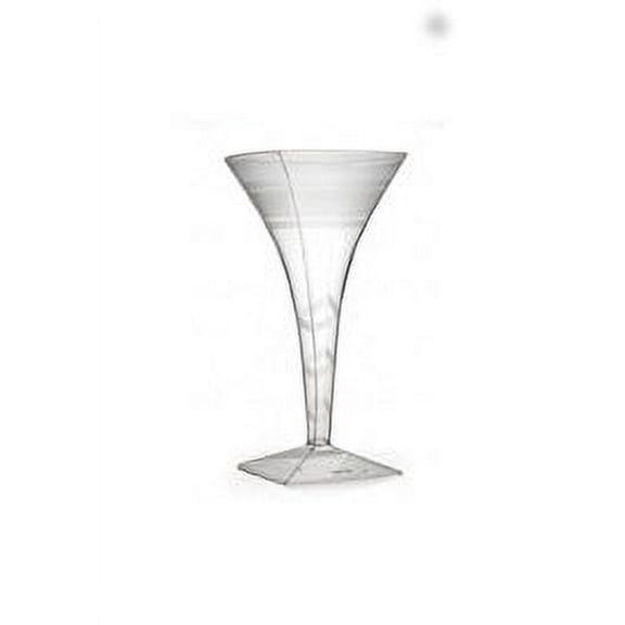 Wavetrends 8oz. Plastic Square Martini Glasses 6ct.