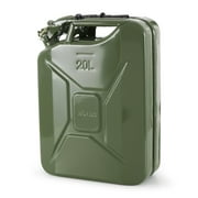 Wavian 3012 20 Liter Military Style NATO Jerry Fuel Can and Spout, Green