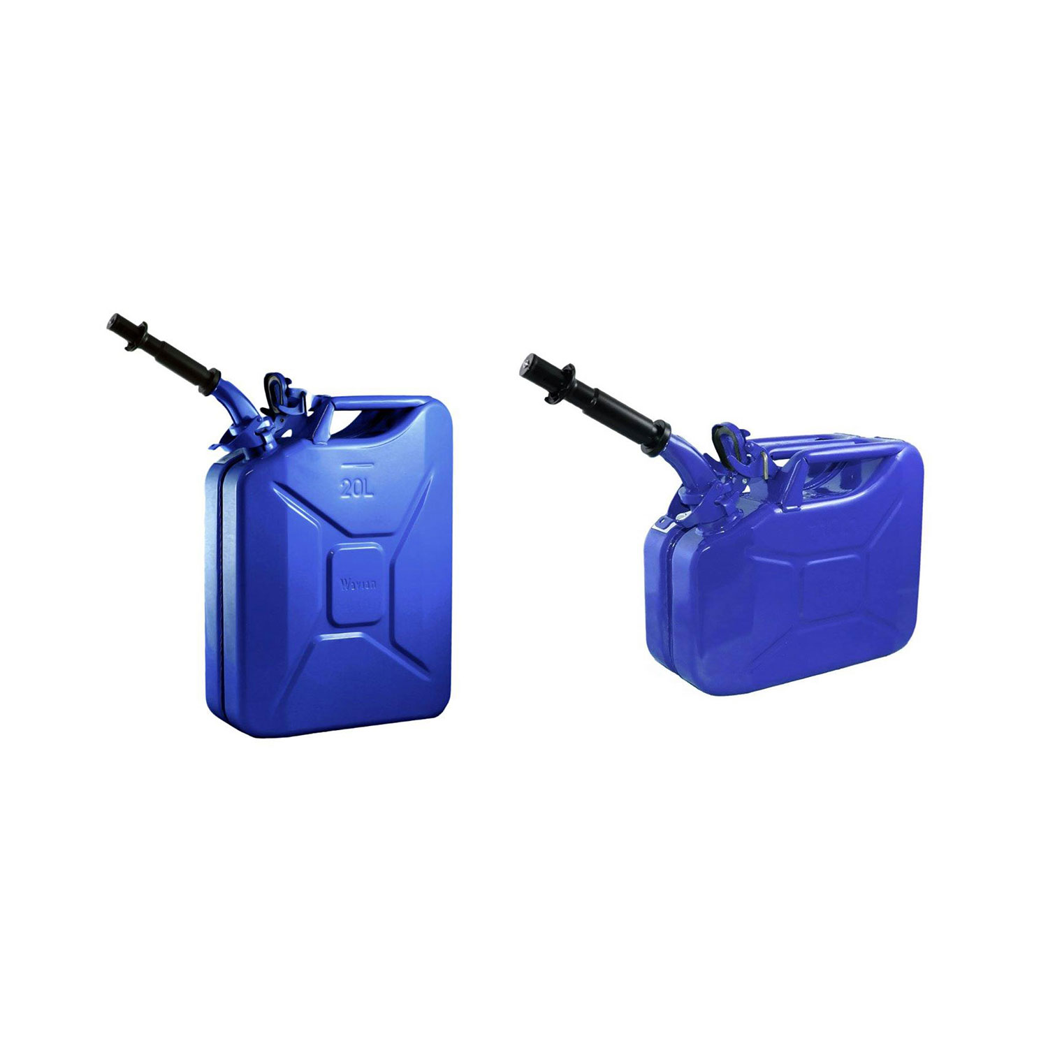 Wavian 5.3 Gallon Fuel Jerry Can Bundle with 2.6 Gallon Gasoline Fuel