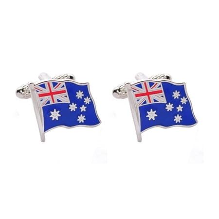 Waving Australian Austrialia Flag Cufflinks