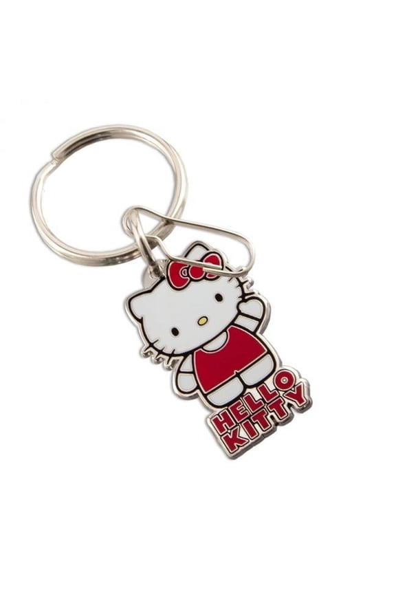 Waving Enamel Keychain, Multi Color