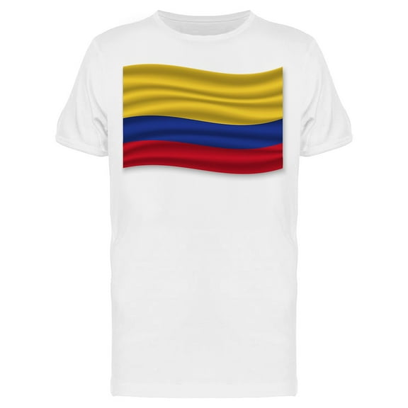 Waving Flag Colombia T-Shirt Men -Image by Shutterstock, Male x-Large