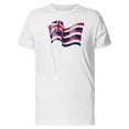 thumbnail image 1 of Waving Flag Of Hawaii T-Shirt Men -Image by Shutterstock, Male Small, 1 of 2