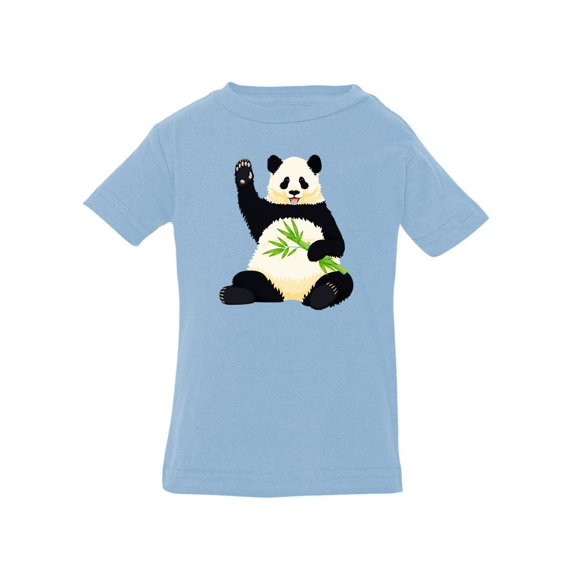 Waving Panda With Bamboo T-Shirt Infant -Image by Shutterstock, 12 Months