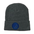 thumbnail image 1 of Waving USA Flag Embroidered Long Beanie - Grey OSFM, 1 of 5