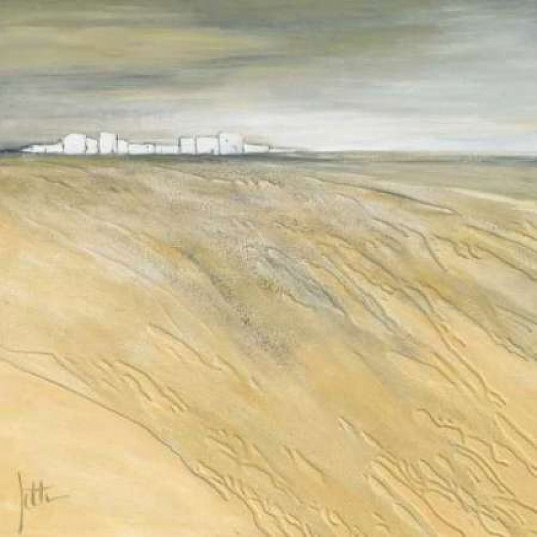 Waving landscape I Canvas Art - Jettie Roseboom (24 x 24)