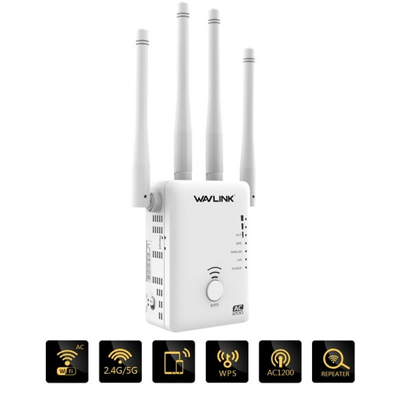 Wavlink AC1200 WIFI Repeater/Router/Access Point Wireless Wi-Fi Range Extender WiFi Signal Amplifier with External Antennas Hot (US Plug)