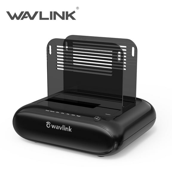 Wavlink External Hard Drive [ 2x16TB ] Dock, 5Gbps USB 3.0 to SATA I/II/III Dual Bay Hard Drive Adapter with Offline Clone Function