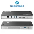 thumbnail image 1 of WAVLINK Thunderbolt 3 USB-C 8K Dual Laptop Docking Station, Retail Packaging, with Accessories Included, New, 1 of 9