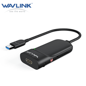 Wavlink USB 3.0 to HDMI Video Graphic Adapter / External Video Card with Audio Port for Multiple Monitors up to 2048 1152 Resolution Supports Windows 10/8/7/XP