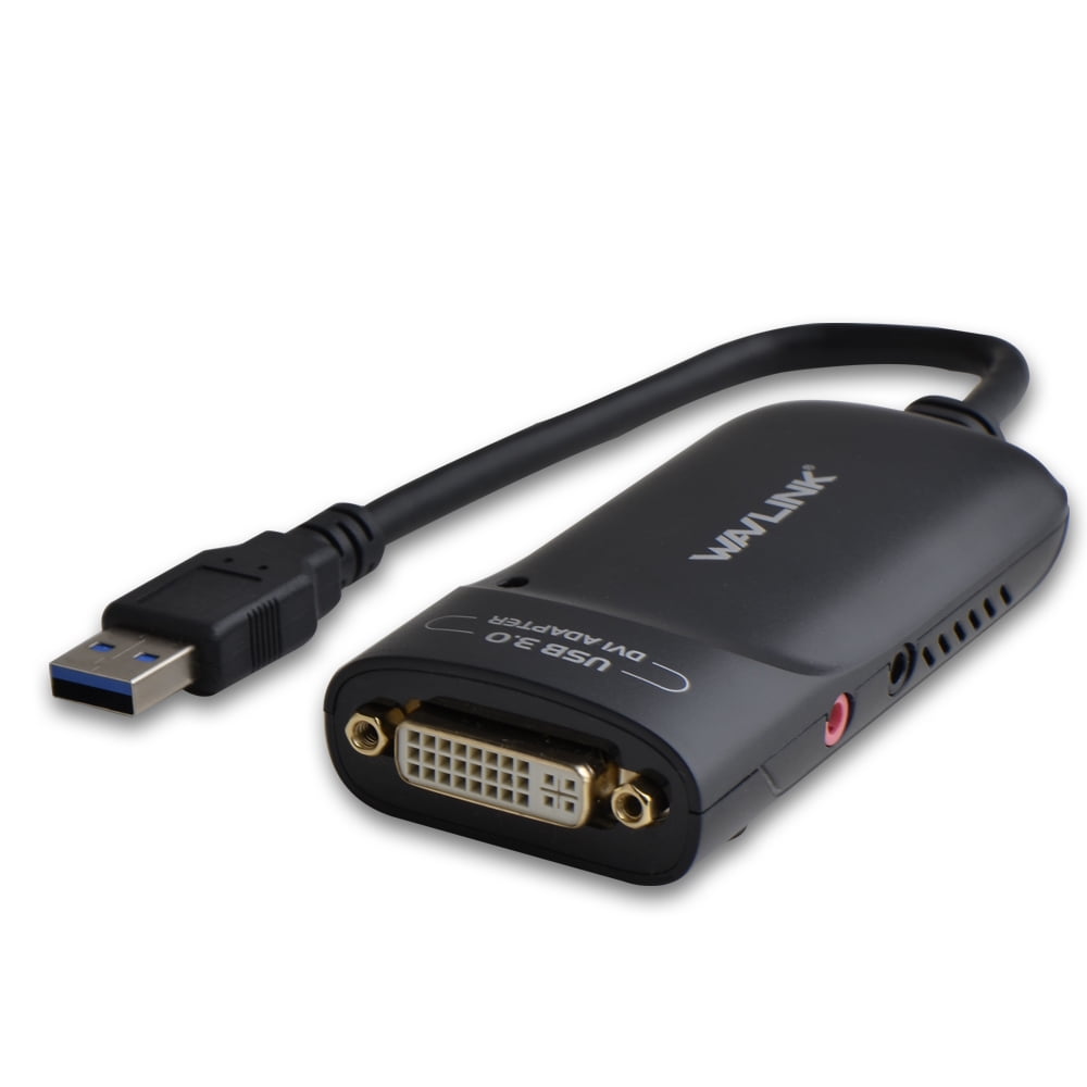 Wavlink USB 3.0 to DVI Adapter Video Graphic Adapter Supporting 2048X1152 Resolution for Multiple monitor Windows and Mac