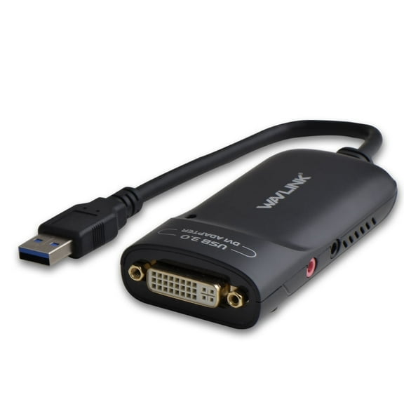 Wavlink USB 3.0 to DVI Adapter Video Graphic Adapter Supporting 2048X1152 Resolution for Multiple monitor Windows and Mac