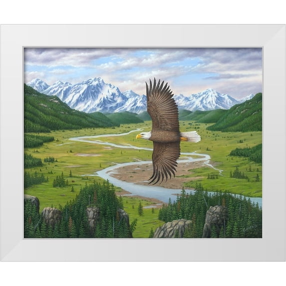 Wavra, Robert 14x12 White Modern Wood Framed Museum Art Print Titled - Soaring Above