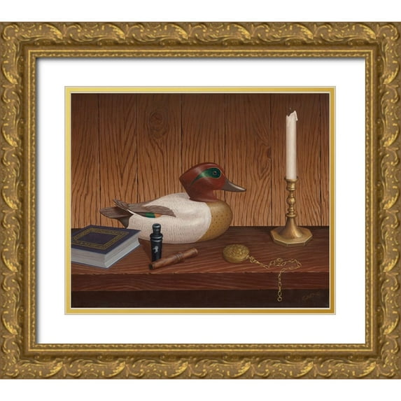 Wavra, Robert 17x15 Gold Ornate Wood Framed with Double Matting Museum Art Print Titled - The Decoy