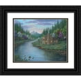 thumbnail image 1 of Wavra, Robert 24x20 Black Ornate Wood Framed with Double Matting Museum Art Print Titled - The Cabin, 1 of 4