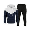 thumbnail image 1 of Wavsuf 2pcs Jogger Set Men Long Sweatsuits Sets for Mens Motion Shirt Sweatshirt and Sweatpants White Size XL, 1 of 2