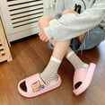 thumbnail image 1 of Wavsuf Cloud Slides for Women Indoor Cute Casual Summer Pink Slippers Size 36, 1 of 4