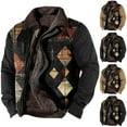 thumbnail image 1 of Wavsuf Corduroy Jackets for Men Winter Jacket Heavyweight for Men Coat Black Size L, 1 of 3