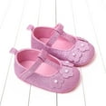 thumbnail image 1 of Wavsuf Kids Shoes for Girls Winter Soft Bottom Casual Pink Princess Shoes Size 6-8 Months, 1 of 5