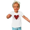 thumbnail image 1 of Wavsuf Kids T-Shirts Girls Solid Printed Casual Summer White Shirts Size 4-5 Years, 1 of 4