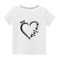 thumbnail image 1 of Wavsuf Kids T-Shirts for Boys Summer Solid Printed Casual White Shirts Size 5 Years, 1 of 4