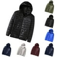 thumbnail image 1 of Wavsuf Men's Puffer Jacket Winter Jackets Heavyweight for Men Windbreaker Blue Size L, 1 of 2