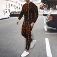 thumbnail image 1 of Wavsuf Men's Sweatsuits Set 2 piece Jogger Set for Men New Motion Digital Shirt Sweatshirt and Sweatpants Orange Size 4XL, 1 of 5