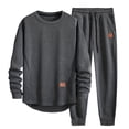 thumbnail image 1 of Wavsuf Men's Sweatsuits Set 2 piece Jogger Set for Men Plush Motion Shirt Sweatshirt and Sweatpants Dark Gray Size XL, 1 of 5