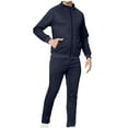 thumbnail image 1 of Wavsuf Men's Sweatsuits Set 2 piece Jogger Set for Men Shirt Lightweight Jacket and Sweatpants Dark Blue Size XL, 1 of 7