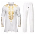 thumbnail image 1 of Wavsuf Men's Sweatsuits Set 2 piece Jogger Set for Men Slim Shirt Sweatshirt and Sweatpants White Size M, 1 of 7