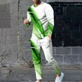 thumbnail image 1 of Wavsuf Men's Sweatsuits Set 2 piece Jogger Set for Men Tight Shirt Sweatshirt and Sweatpants Green Size L, 1 of 7