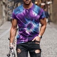 thumbnail image 1 of Wavsuf Mens Graphic Tees Men T Shirts Short Sleeve Round Neck T Shirt Purple Size XL, 1 of 5